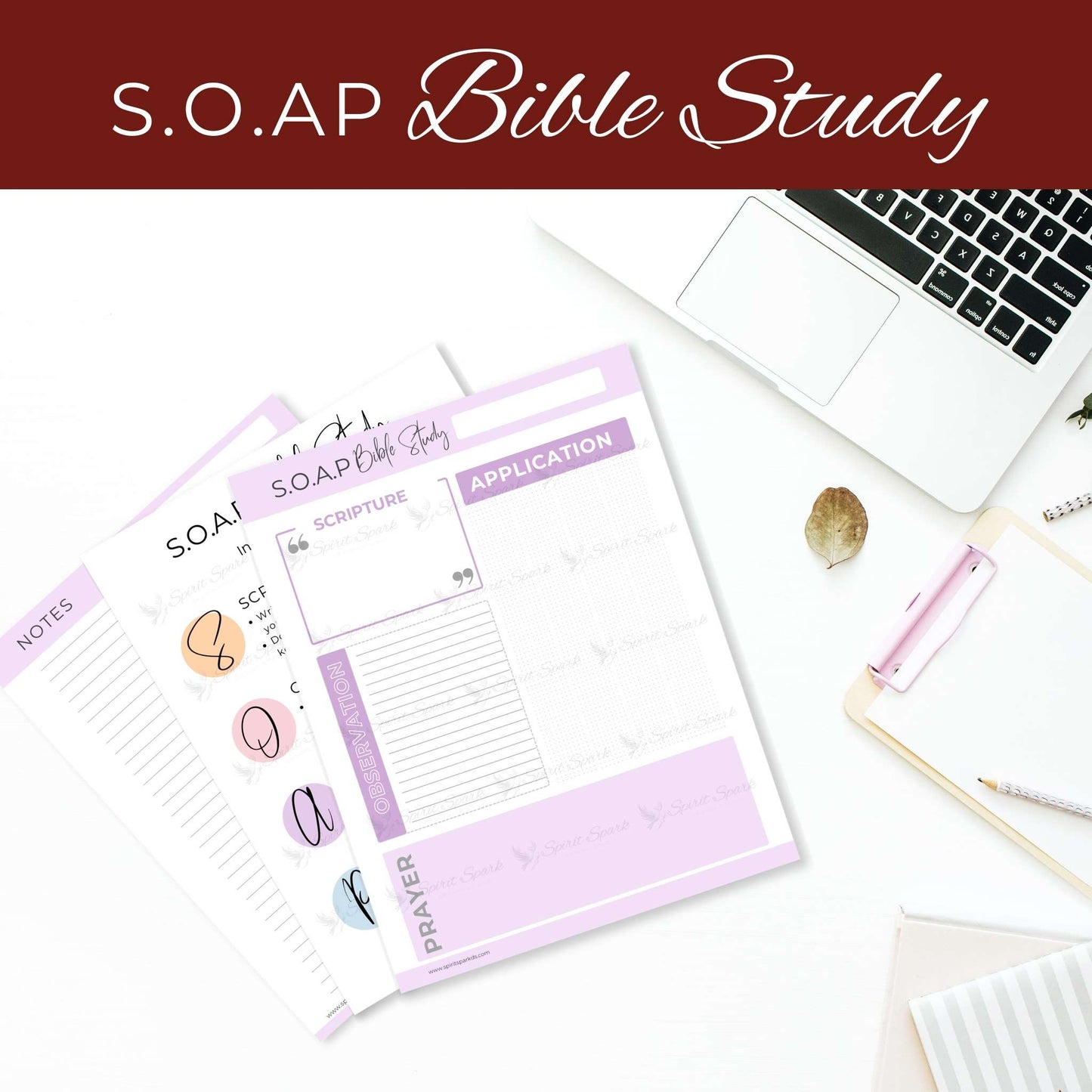 SOAP Bible Study | Digital Download - PDF #2 | Pastel Collection